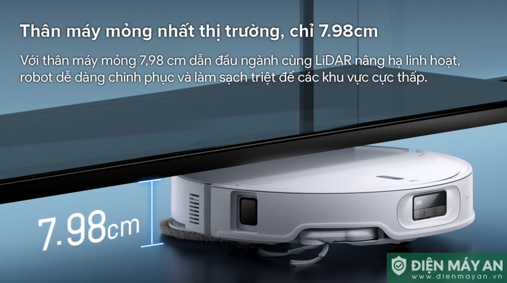 Robot hút bụi lau nhà Roborock Qrevo Edge 2 - Đen/Trắng
